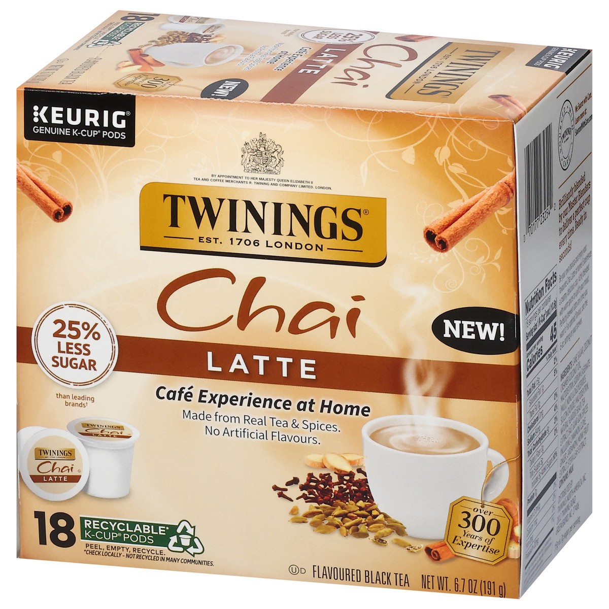 slide 4 of 12, Twining Tea Kcup Chai Latte 18pc - 18 CT, 18 ct