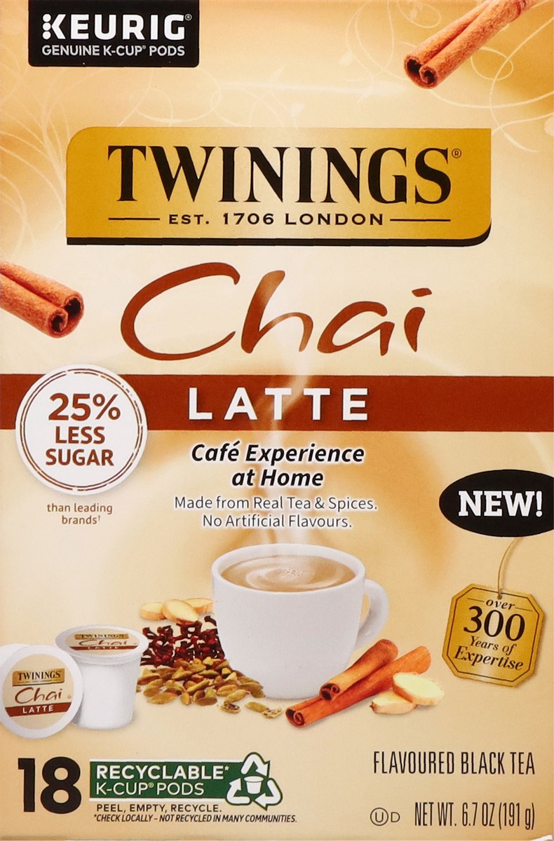 slide 7 of 12, Twining Tea Kcup Chai Latte 18pc - 18 CT, 18 ct