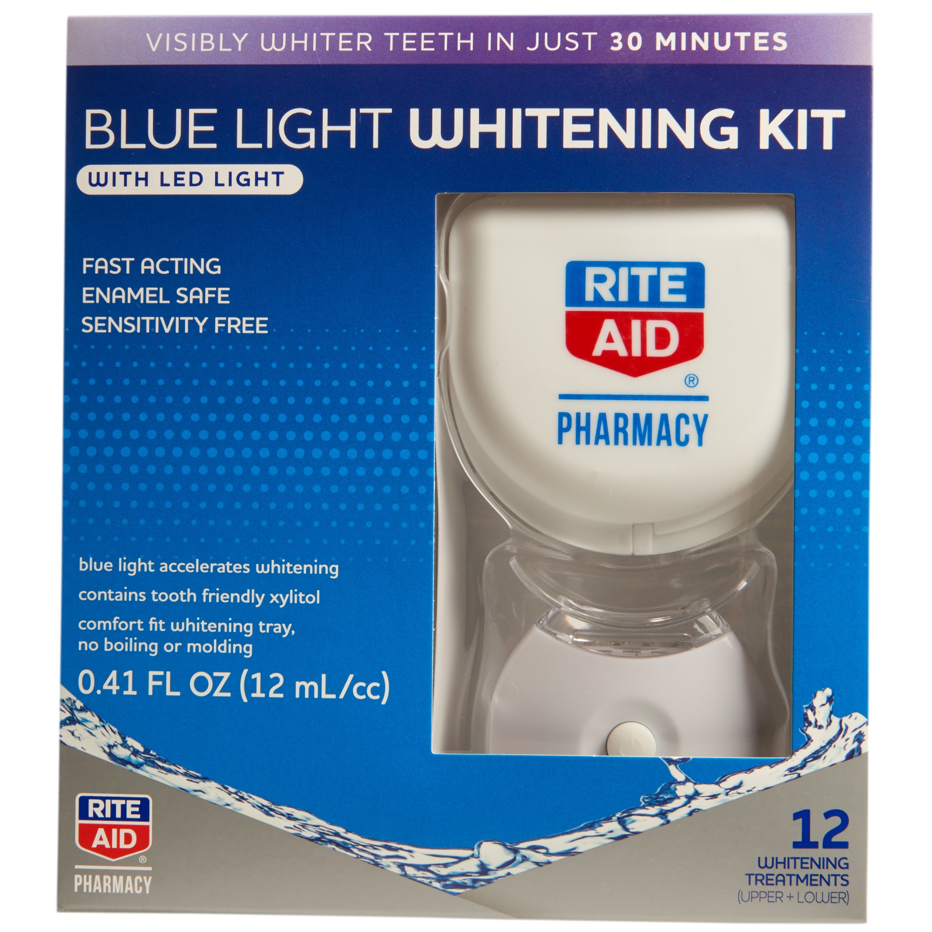 slide 1 of 3, Rite Aid Ra Whitening Blue Lght Kit, 1 ct