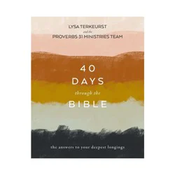 Harper Christian 40 Days Through the Bible - by Lysa TerKeurst (Paperback)