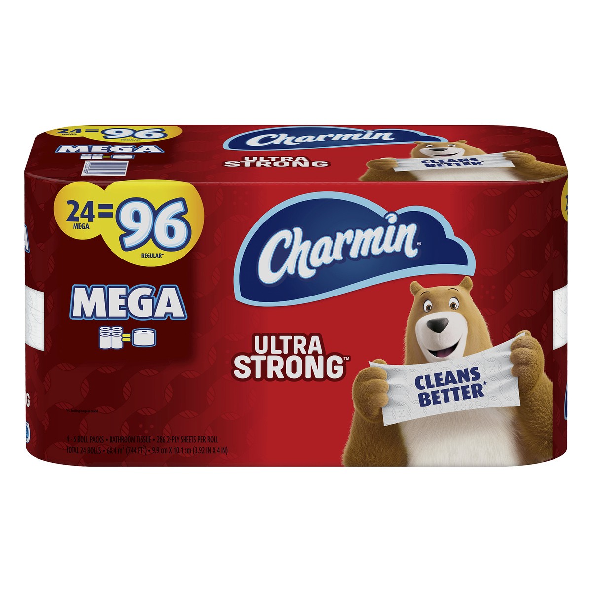 slide 3 of 5, Charmin Ultra Strong Toilet Paper Mega Rolls, 24 ct