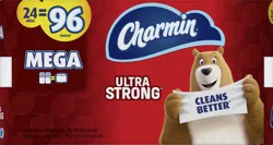 Charmin Mega Roll Ultra Strong 2-Ply Unscented Bathroom Tissue