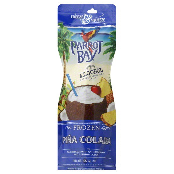 slide 1 of 2, Parrot Bay Pina Colada Pouch, 10 oz