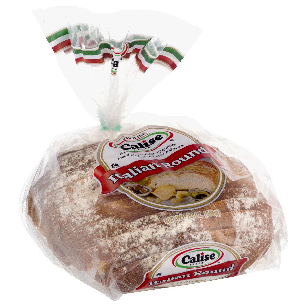slide 10 of 10, Calise Bakery Round Sliced Italian Bread, 20 oz