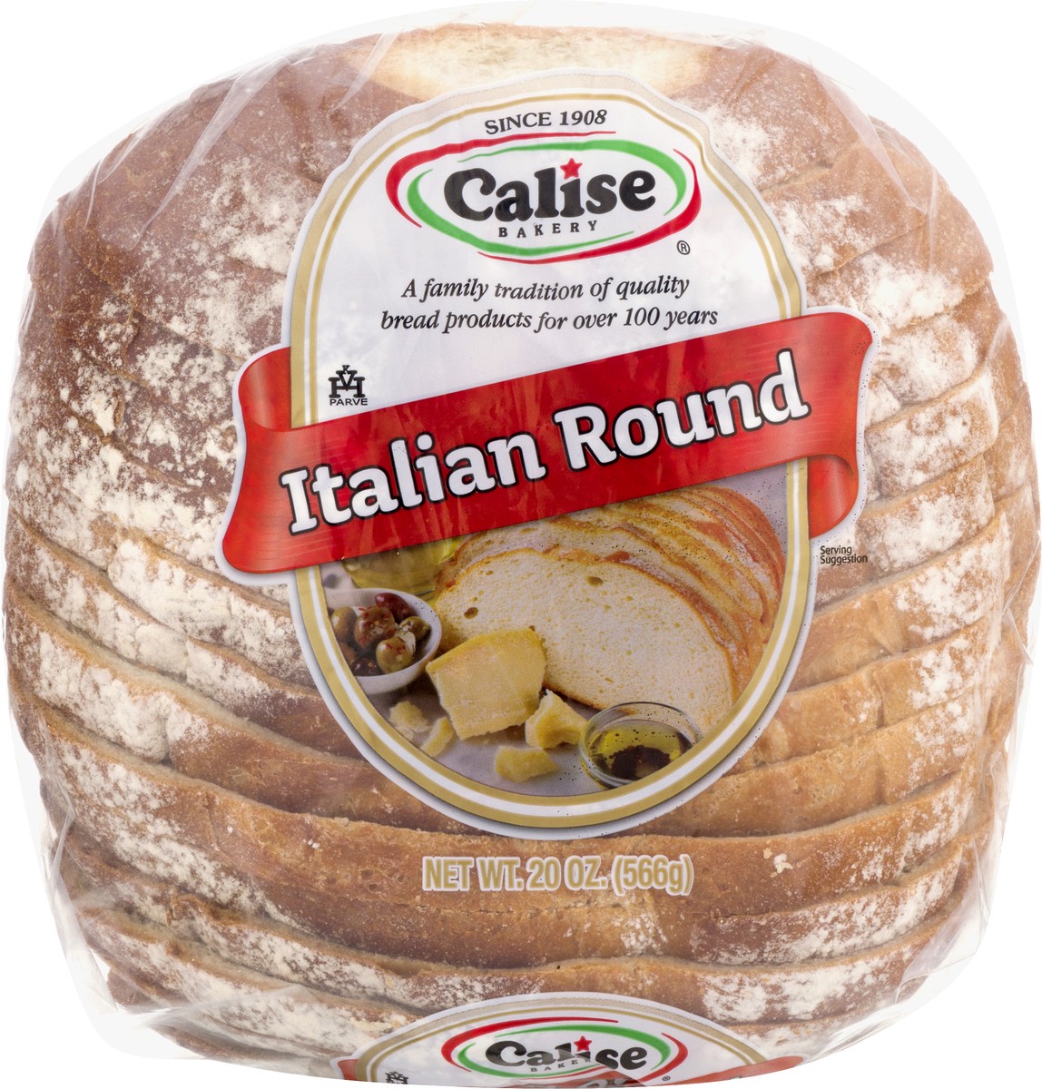 slide 7 of 10, Calise Bakery Round Sliced Italian Bread, 20 oz