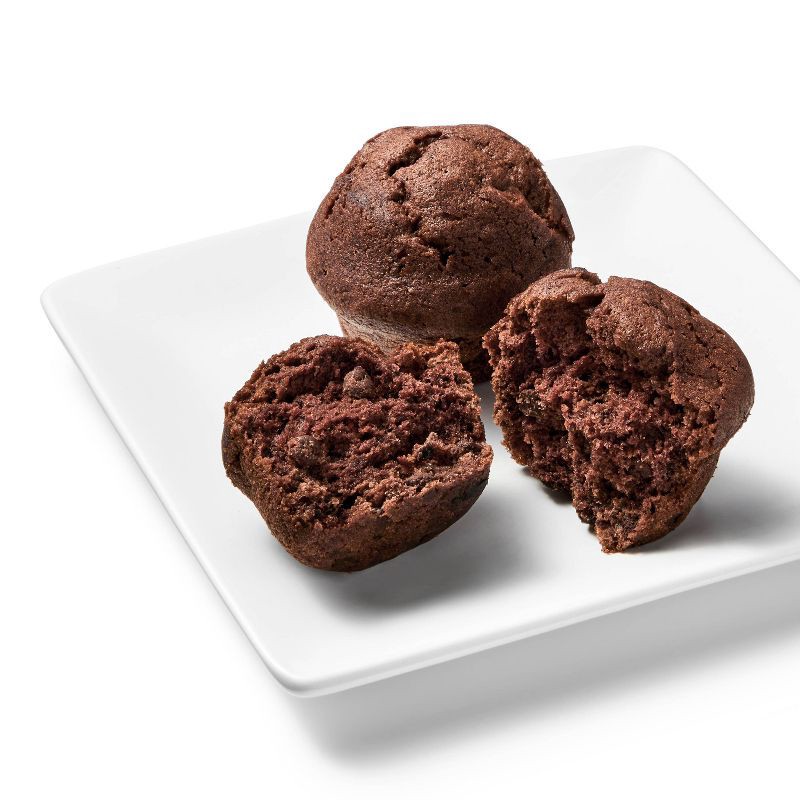 slide 3 of 4, Frozen Gluten Free Double Chocolate Zucchini Muffins - 12oz/6ct - Good & Gather™, 6 ct; 12 oz