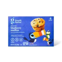 Frozen Gluten Free Blueberry Muffins with Zucchini and Oats - 12oz/6ct - Good & Gather™