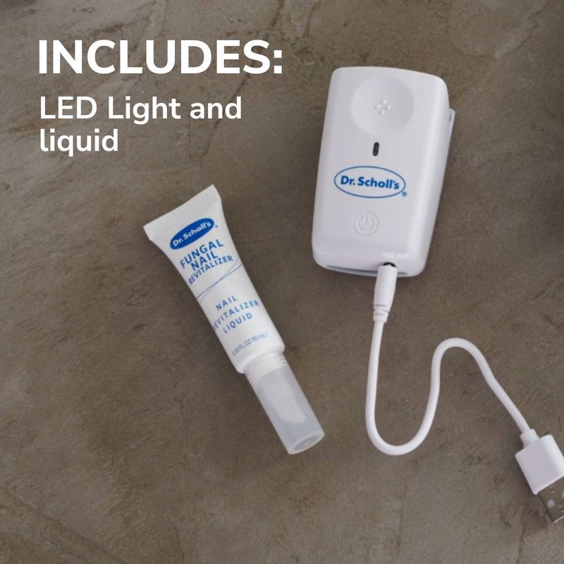 slide 6 of 9, Dr. Scholl's Fungal Nail Treatment and Revitalizer, LED Light Therapy - 0.33 fl oz, 0.33 fl oz