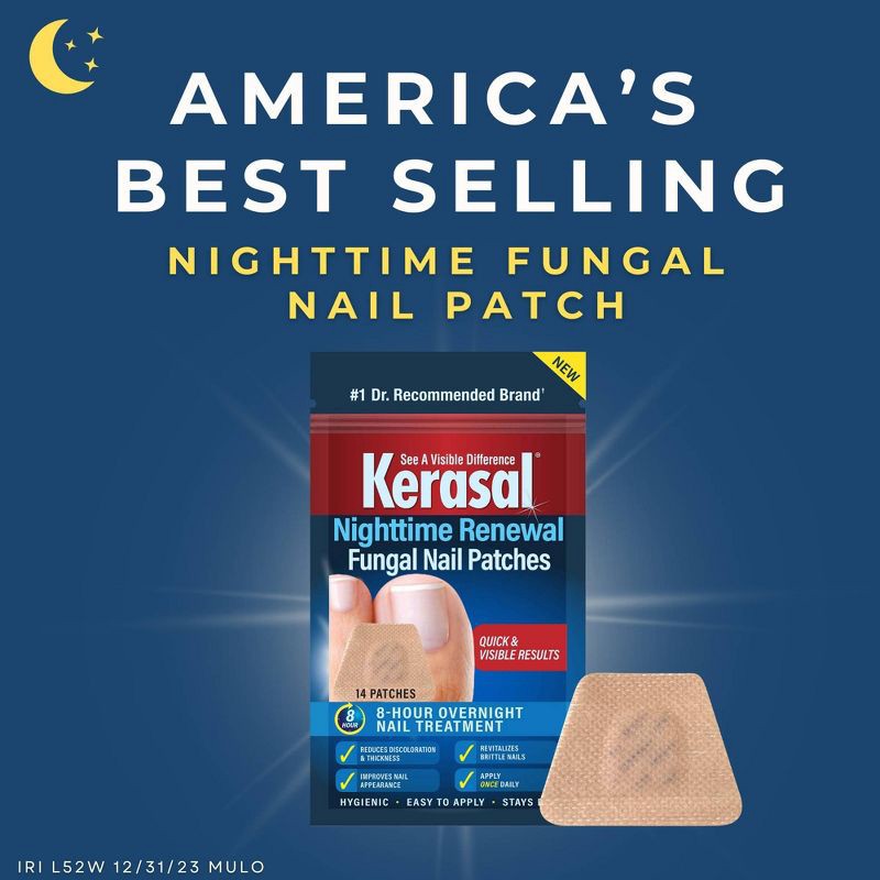 slide 9 of 9, Kerasal Nighttime Fungal Nail Patches - 14ct, 14 ct