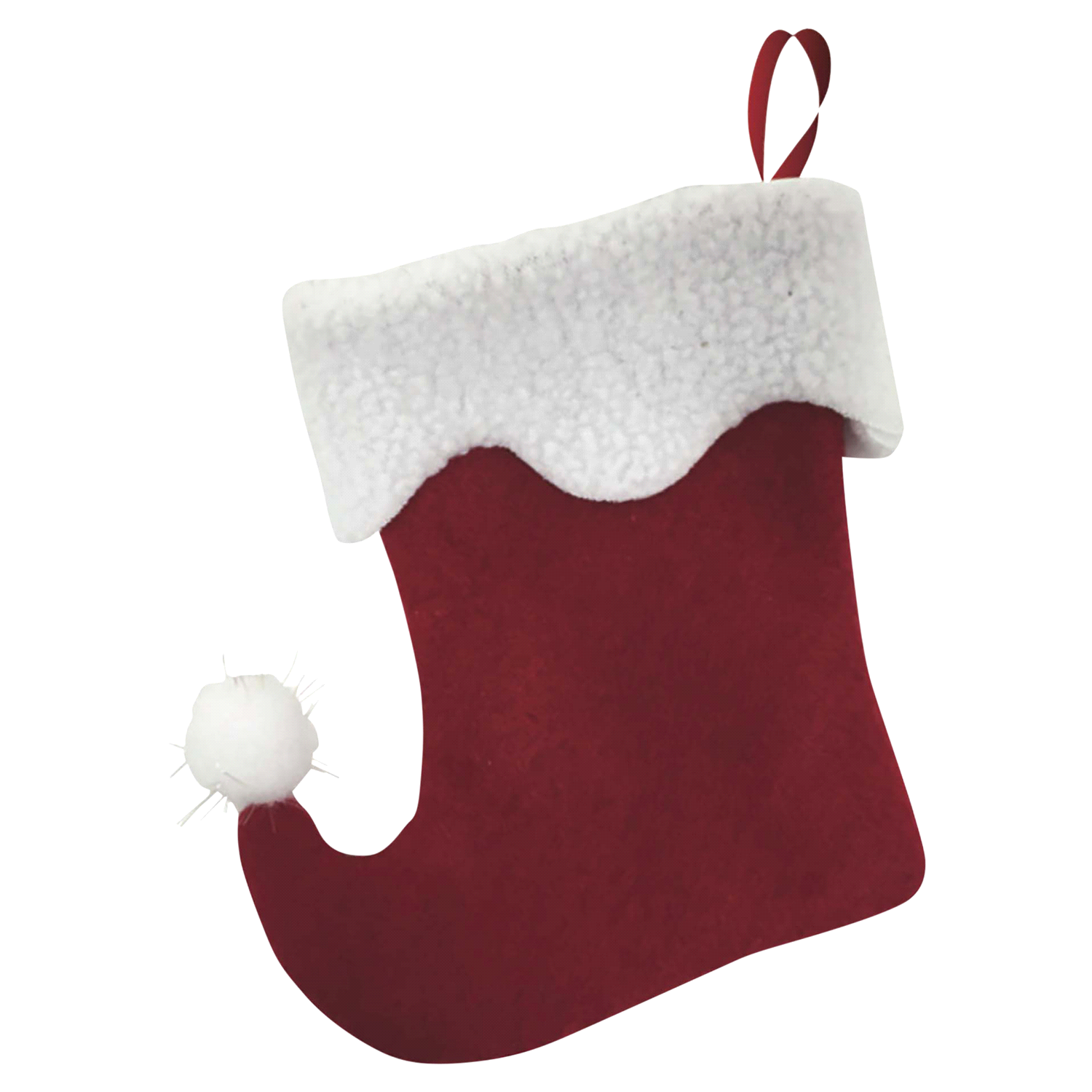 slide 1 of 1, Mini Stocking Gift Card Holder With Curled Toe, 5 in, 1 ct