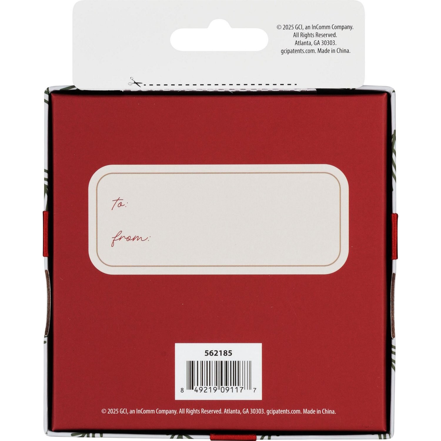 slide 2 of 2, Wrap It Gold Foliage & Jingle Bell Gift Card Box, 4 ct