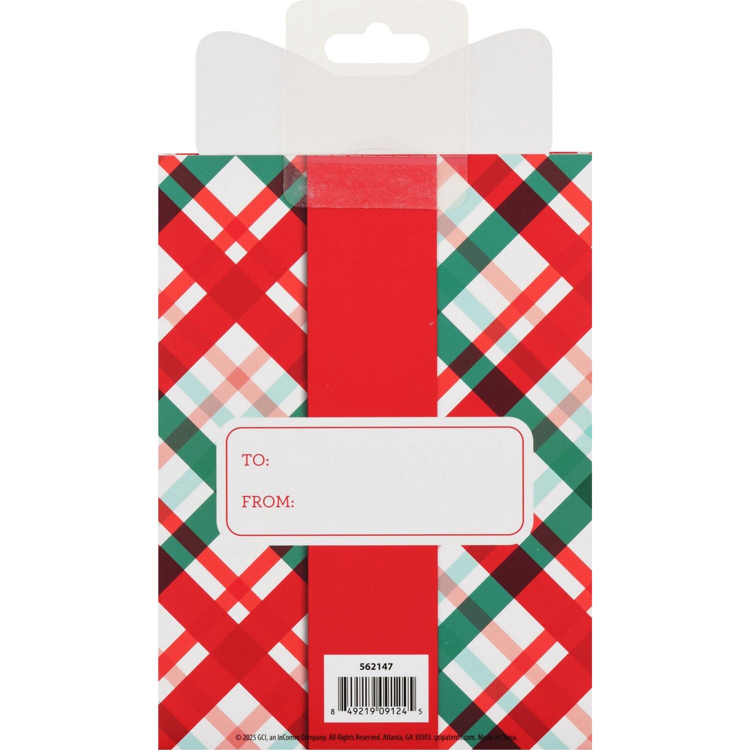 slide 2 of 2, Wrap It "Happy Holidays" Present Slider Gift Card Holder, 2 ct