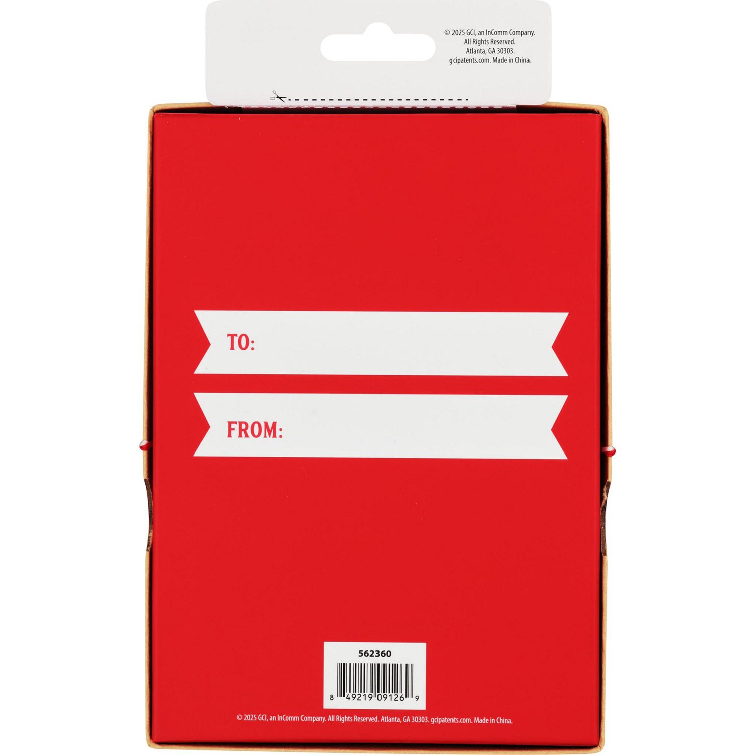 slide 2 of 2, Wrap It "Merry" Banner Gift Card Box, 7.3 X 4.5 In, 13 ct