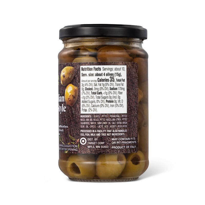 slide 2 of 3, Italian Country Style Pitted Olive Mix - 6oz - Good & Gather™, 6 oz