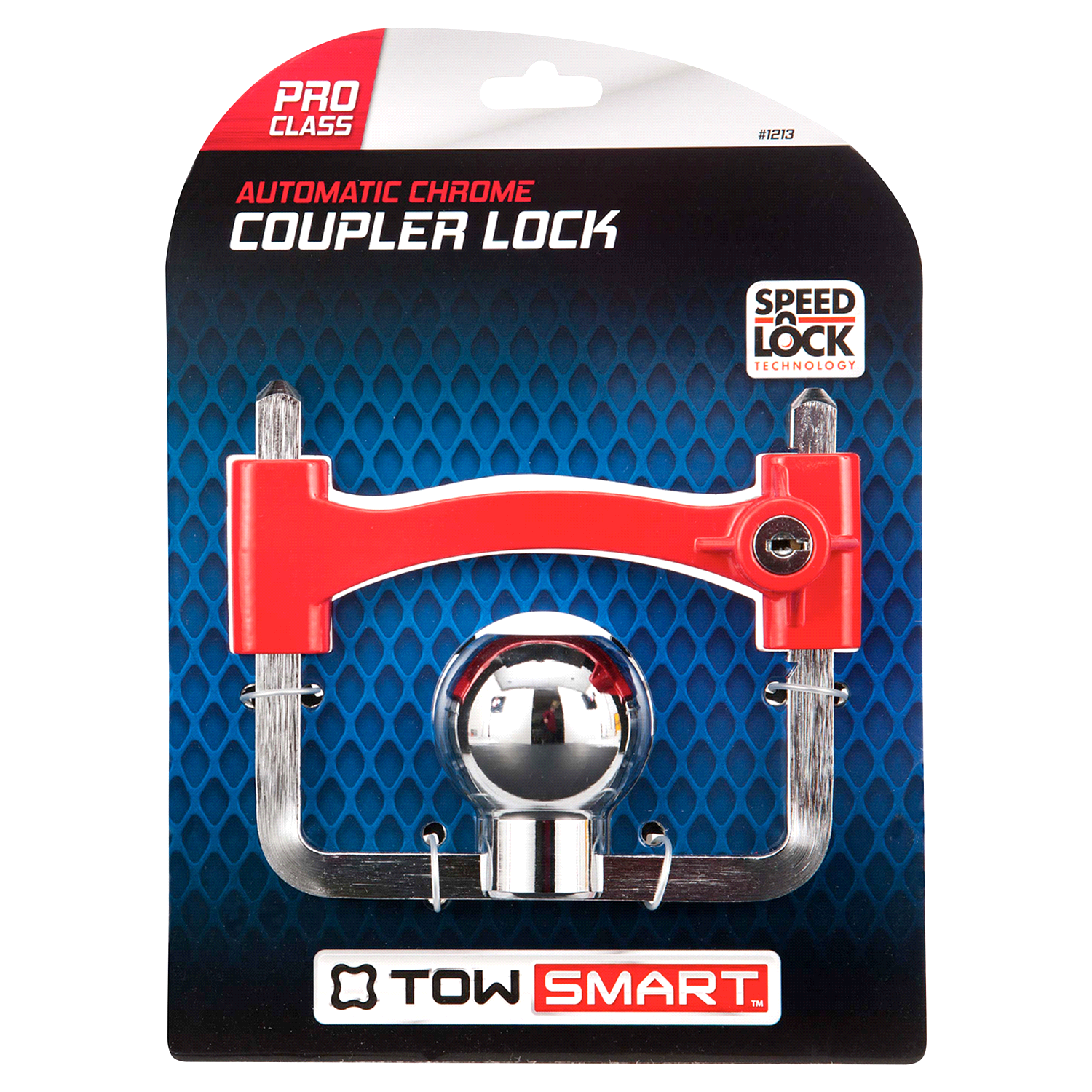 slide 1 of 1, TOWSMART Winston High Visibility Universal Coupler Lock, 1 ct