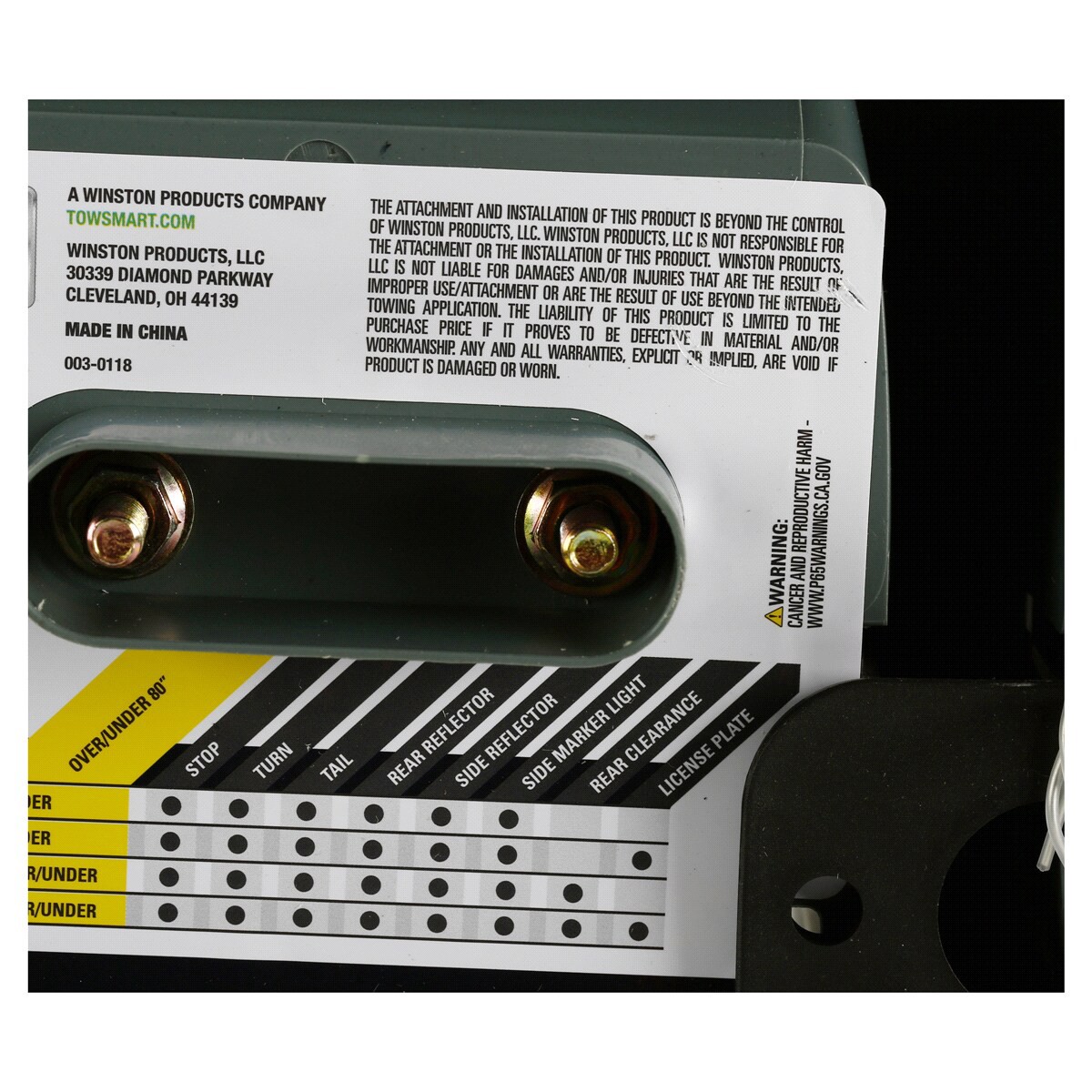 slide 2 of 2, TowSmart Standard Trailer Light Kit with Side Marker Lights - Under 80", 80 in