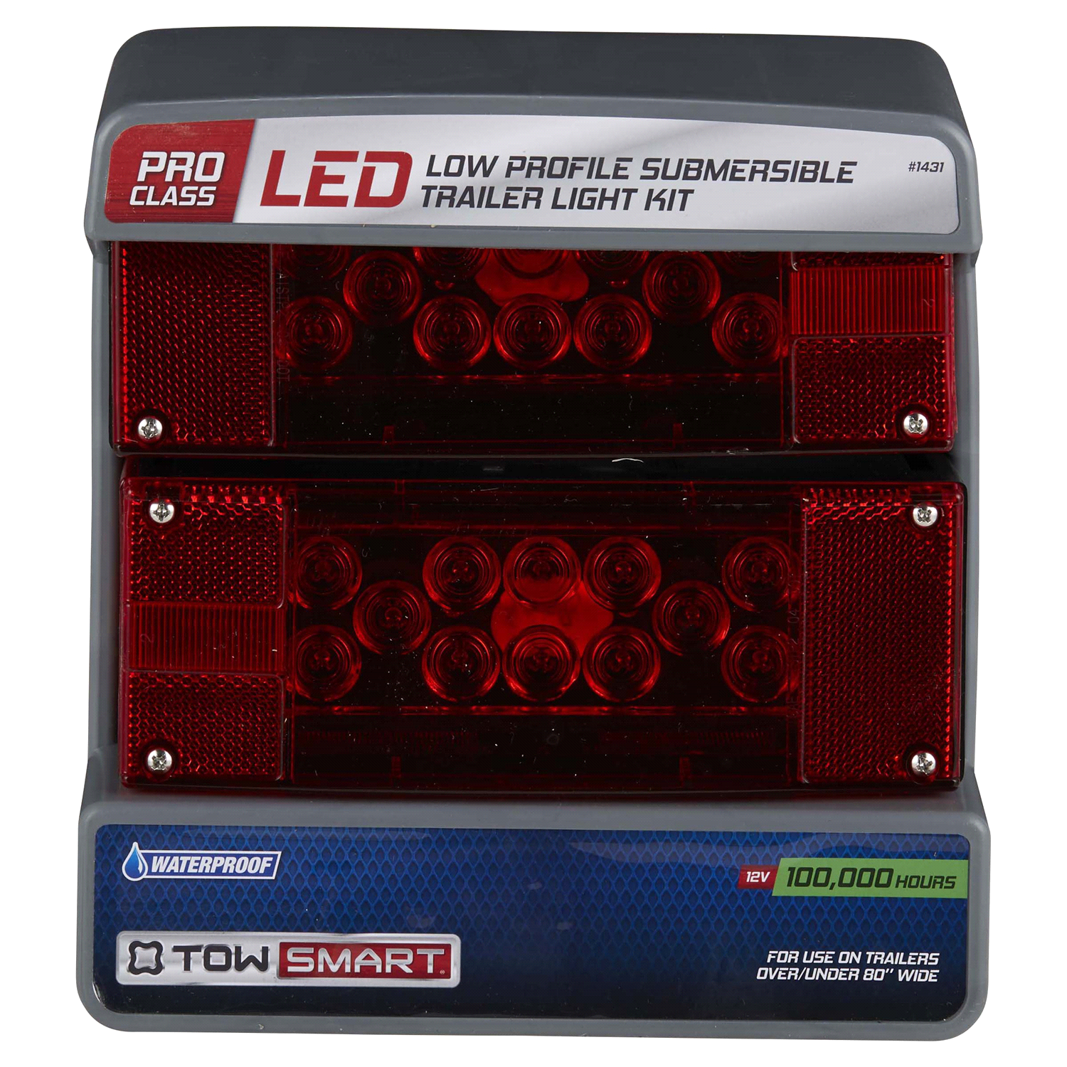 slide 1 of 2, PROCLASS TOWSMART ProClass LED Low Profile Submersible Trailer LIght Kit - Over/Under 80", 80 in
