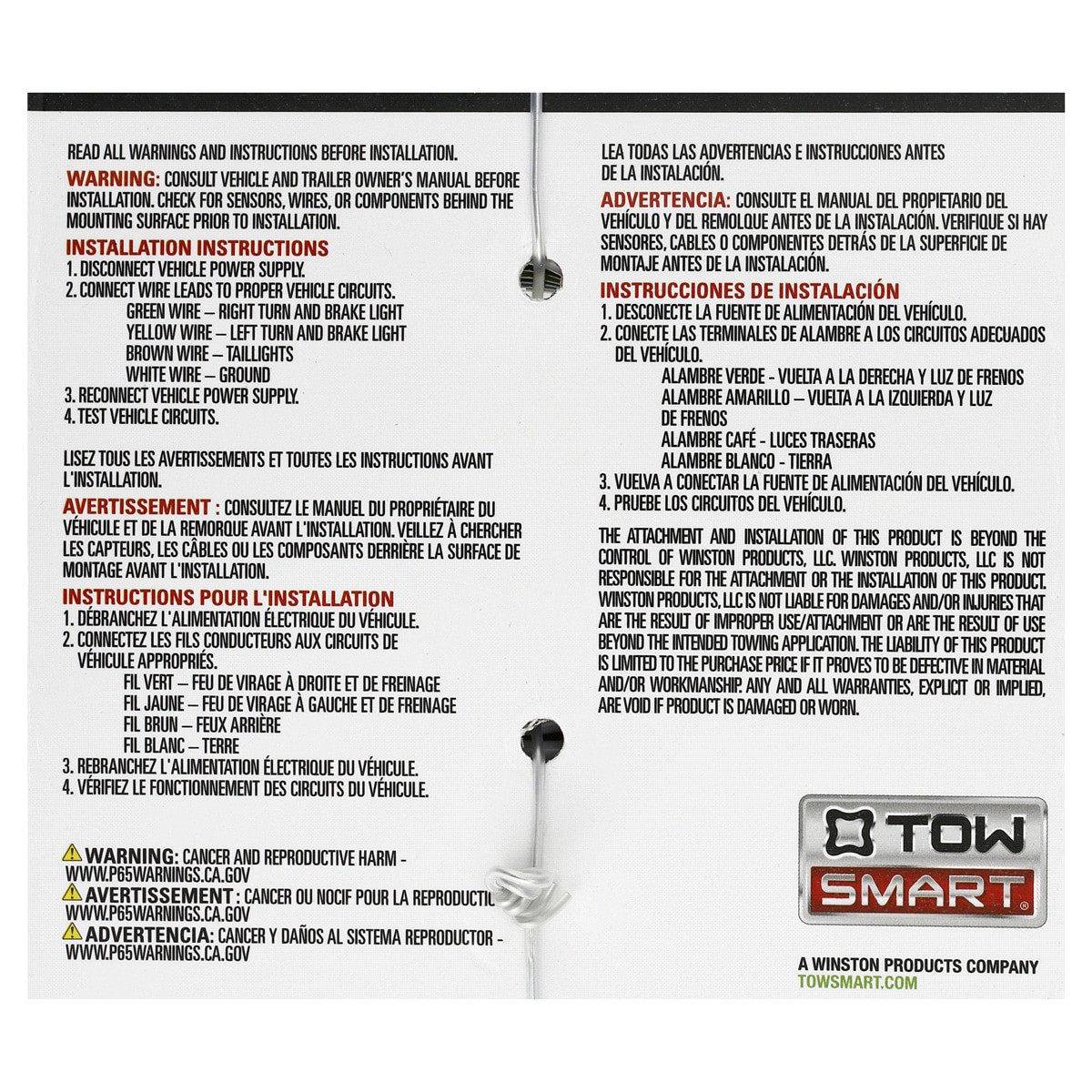 slide 2 of 2, TOWSMART 25' 16 Gauge Bonded Trailer Wire, 25 ft
