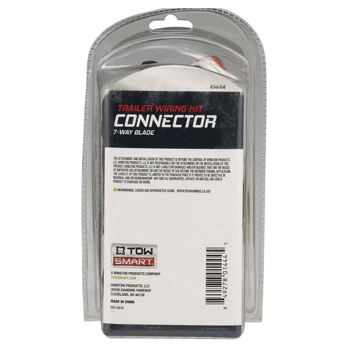slide 2 of 2, TOWSMART Trailer Wiring Kit - 7 Way Flat Connector, 1 ct