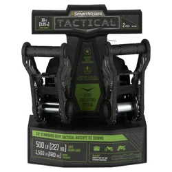 SmartStraps 10' Tactical Ratchet Tie Down Gray