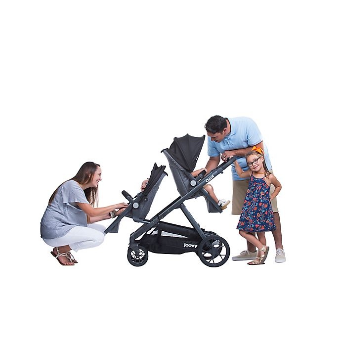 slide 3 of 8, Joovy Qool Stroller - Black Melange, 1 ct