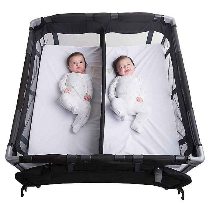 slide 4 of 6, Joovy Room2 Twin Nursery Center - Black, 1 ct