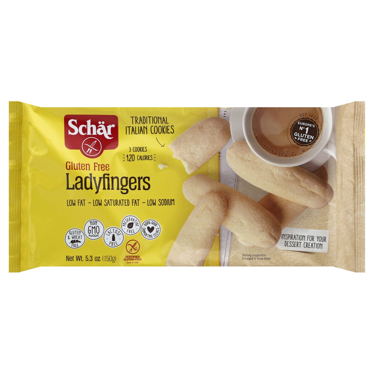 slide 8 of 8, Schär Ladyfingers 5.3 oz, 5.3 oz