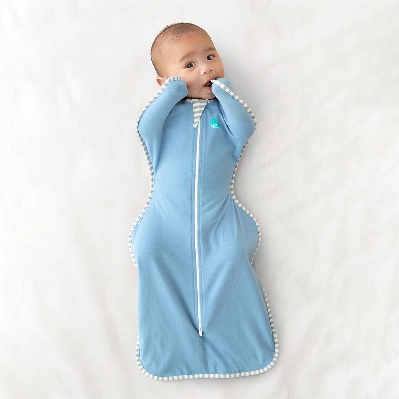 slide 2 of 9, Love to Dream Swaddle Up Sleep Sack- Cotton 1.0 TOG - Dusty Blue - S, 1 ct