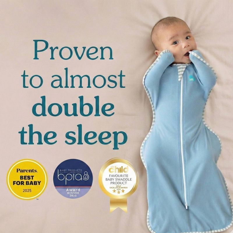 slide 3 of 9, Love to Dream Swaddle Up Sleep Sack- Cotton 1.0 TOG - Dusty Blue - S, 1 ct