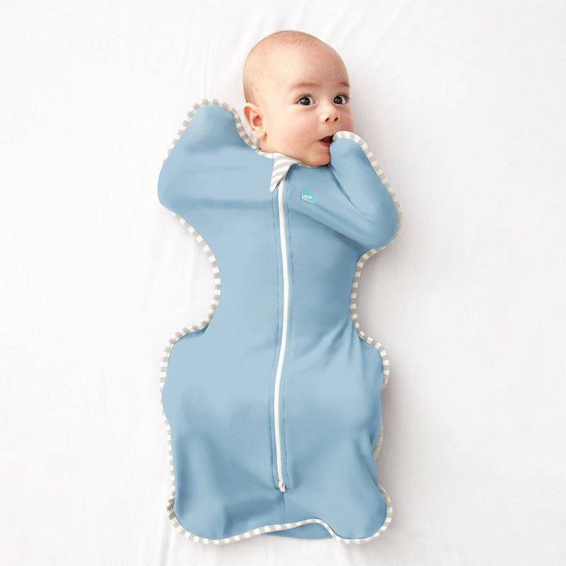 slide 4 of 9, Love to Dream Swaddle Up Sleep Sack- Cotton 1.0 TOG - Dusty Blue - S, 1 ct