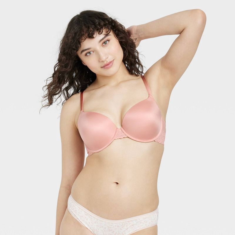 Women's Demi Daydream Push-Up Bra - Auden Rose Pink 36D 1 ct