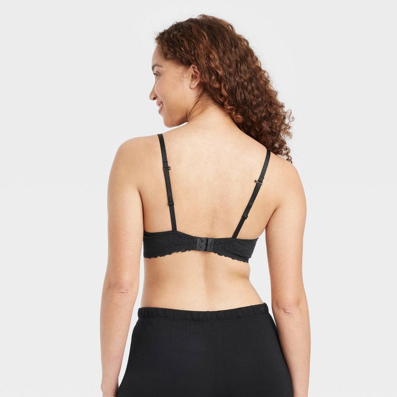 slide 6 of 6, Women's Demi Daydream Push-Up Bra - Auden™ Black 38C, 1 ct