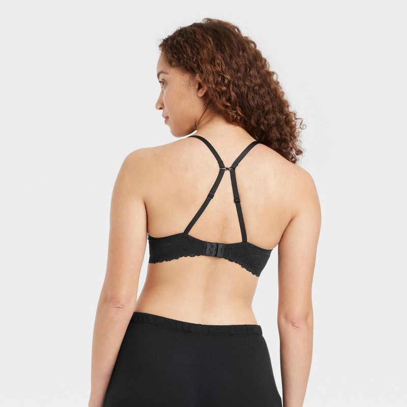 slide 4 of 6, Women's Demi Daydream Push-Up Bra - Auden™ Black 38C, 1 ct