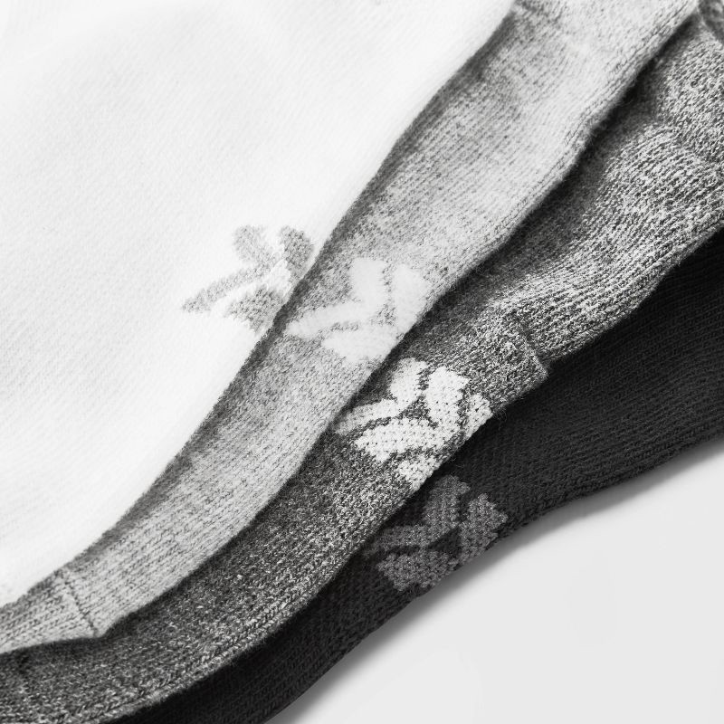 slide 2 of 3, Women's Lightweight 10+1 Bonus Pack No Show Athletic Socks - All In Motion™ White/Black/Gray 4-10, 1 ct