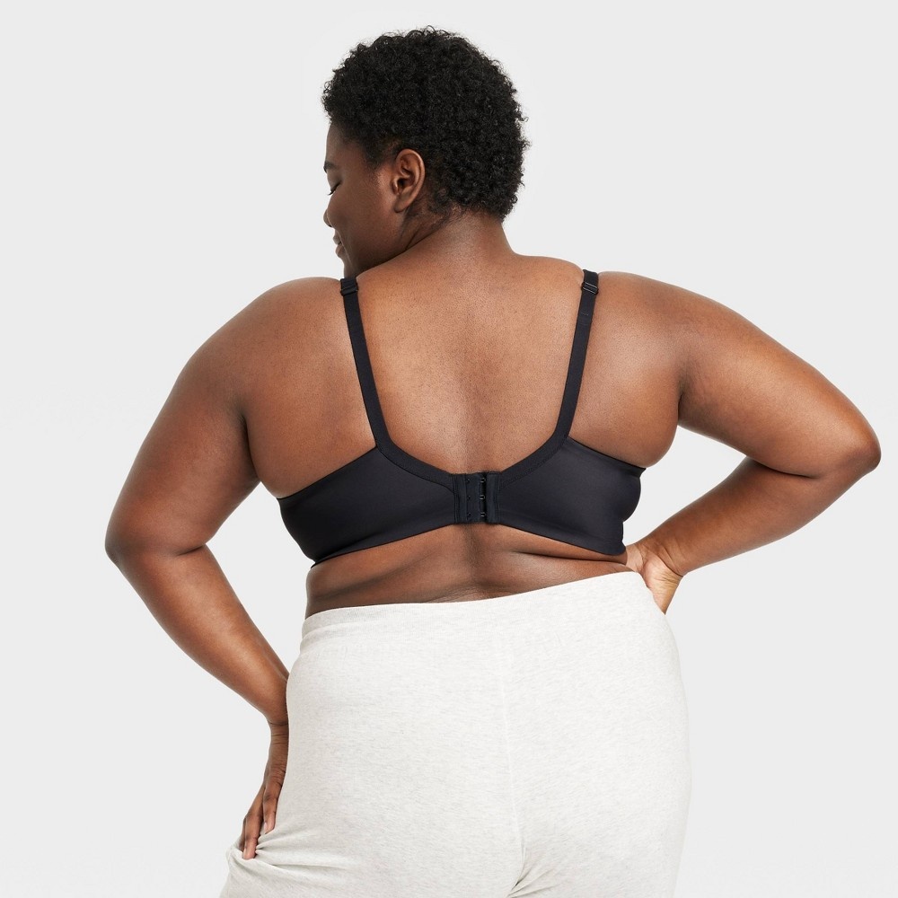 slide 3 of 3, Women's Plus Size Unlined Bra - Auden Black 48DDD, 1 ct