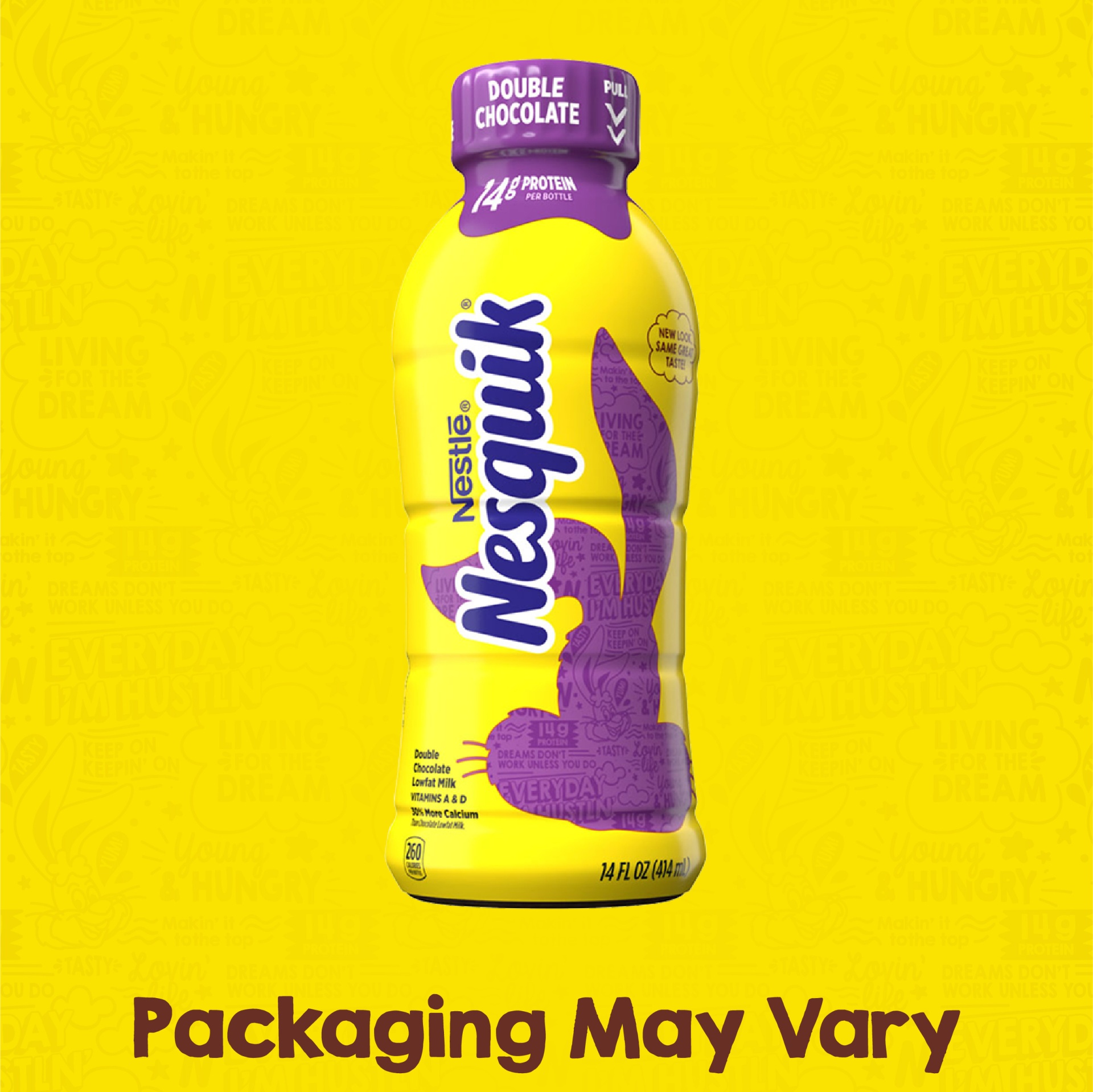 slide 2 of 5, Nesquik Low Fat Double Chocolate Milk, 14 fl oz