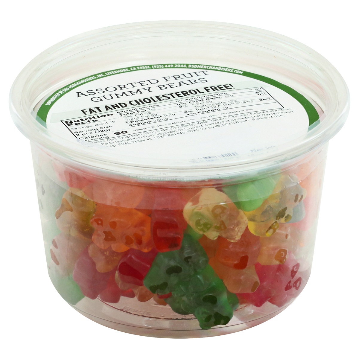 slide 4 of 9, DSD Merchandisers Assorted Fruit Gummy Bears, 16.0 oz