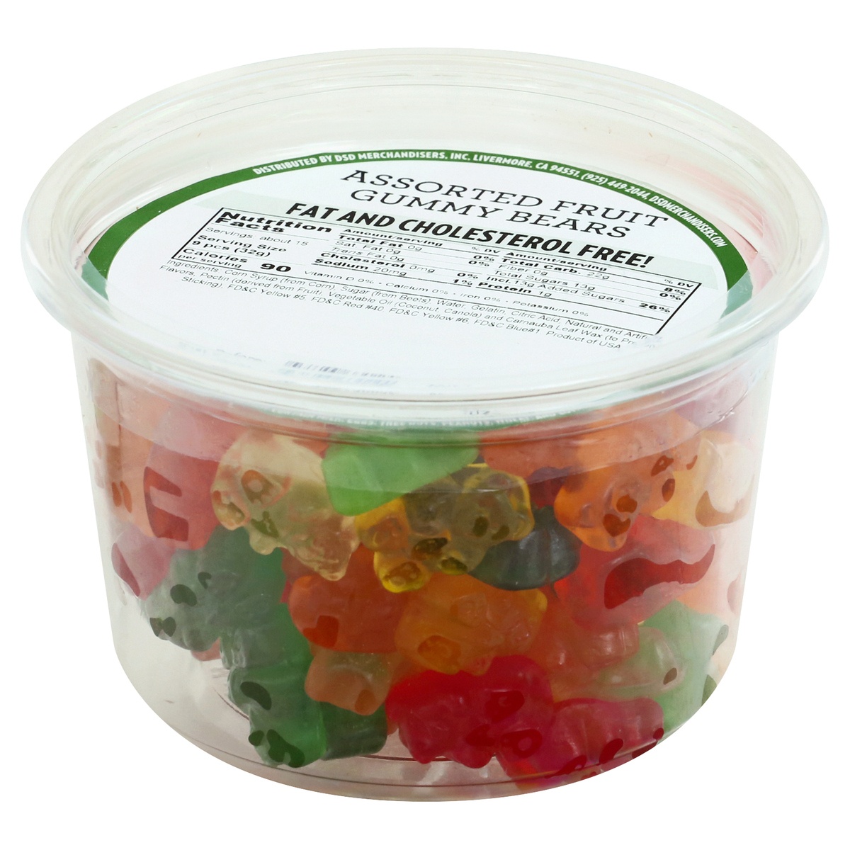 slide 5 of 9, DSD Merchandisers Assorted Fruit Gummy Bears, 16.0 oz