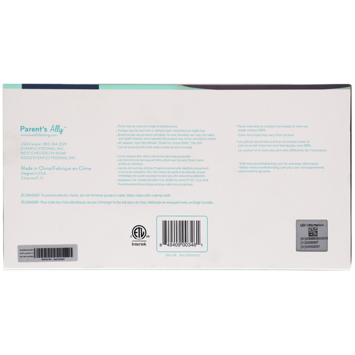 slide 7 of 9, Evenflo Advanced Double Electric Breast Pump 1 ea, 1 ct