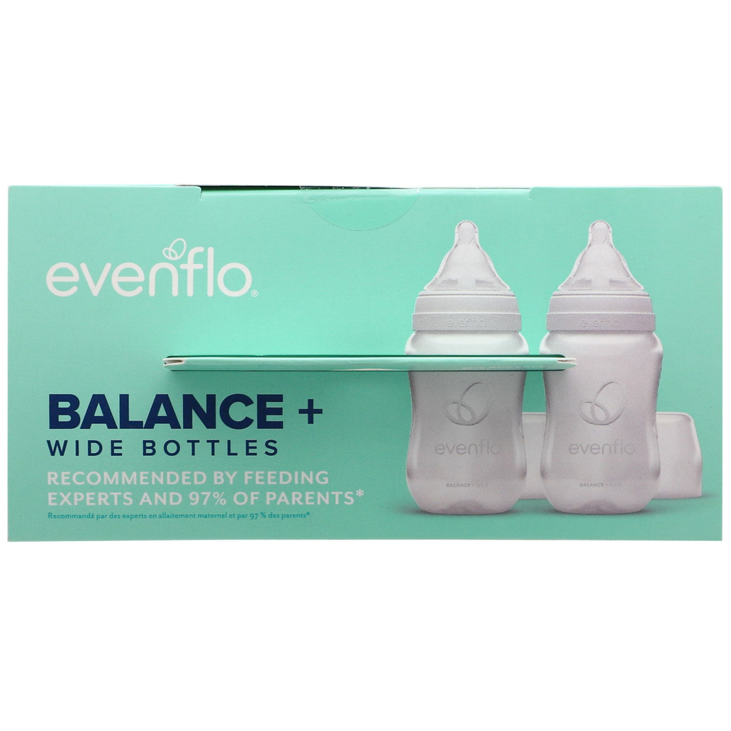 slide 6 of 6, Evenflo Balance + 9 Ounce Wide Bottles 2 ea, 2 ct