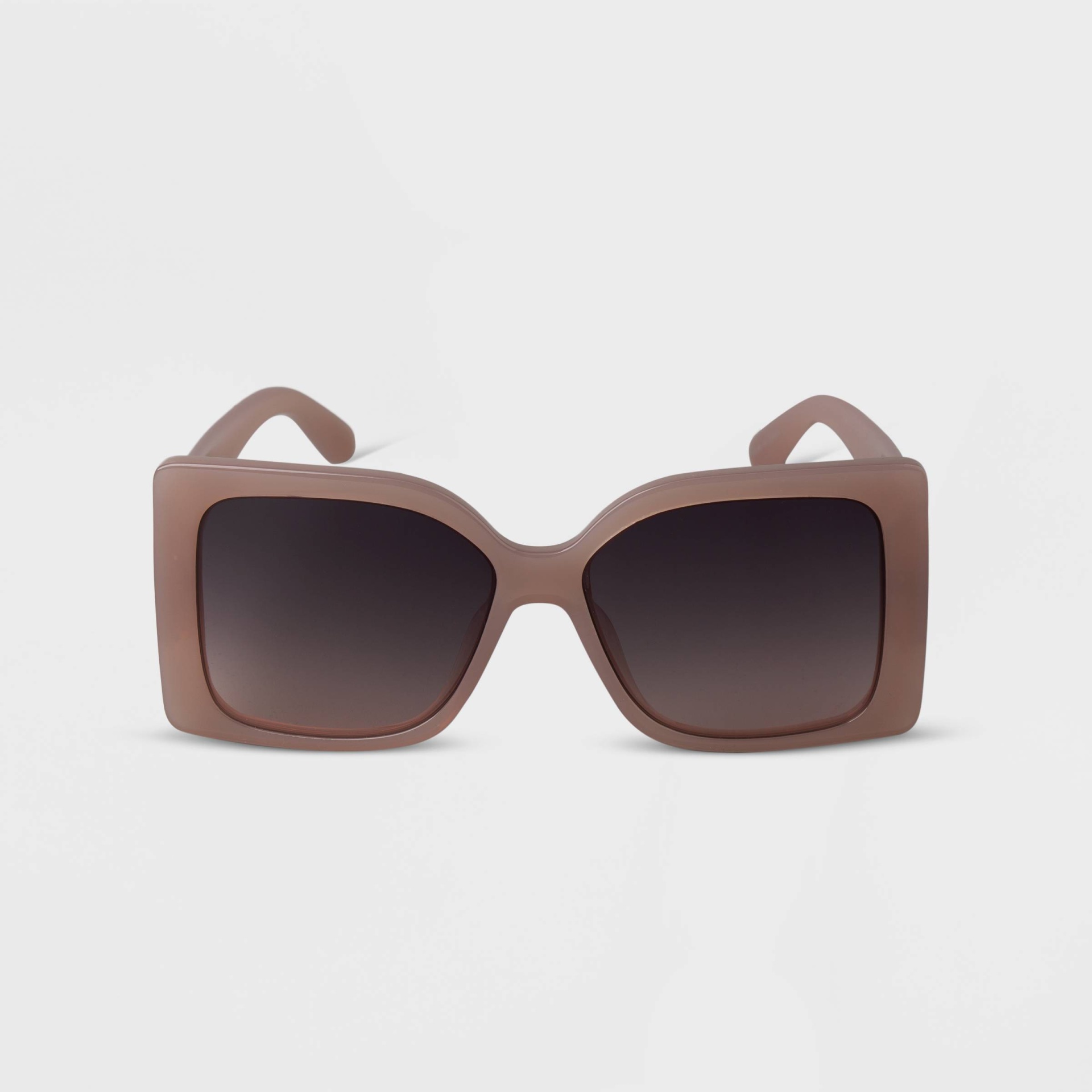 slide 1 of 2, Women's Oversized Square Sunglasses - A New Day Beige, 1 ct