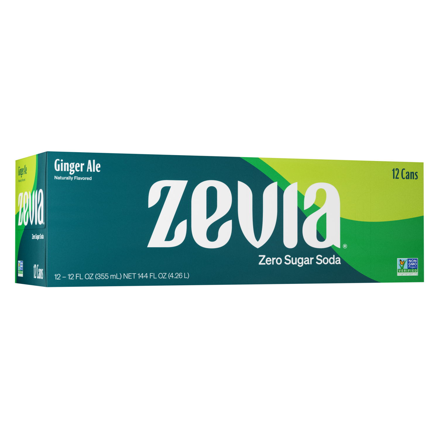 slide 1 of 5, Zevia Ginger Ale Zero Calorie Soda - 144 fl oz, 12 ct; 12 fl oz