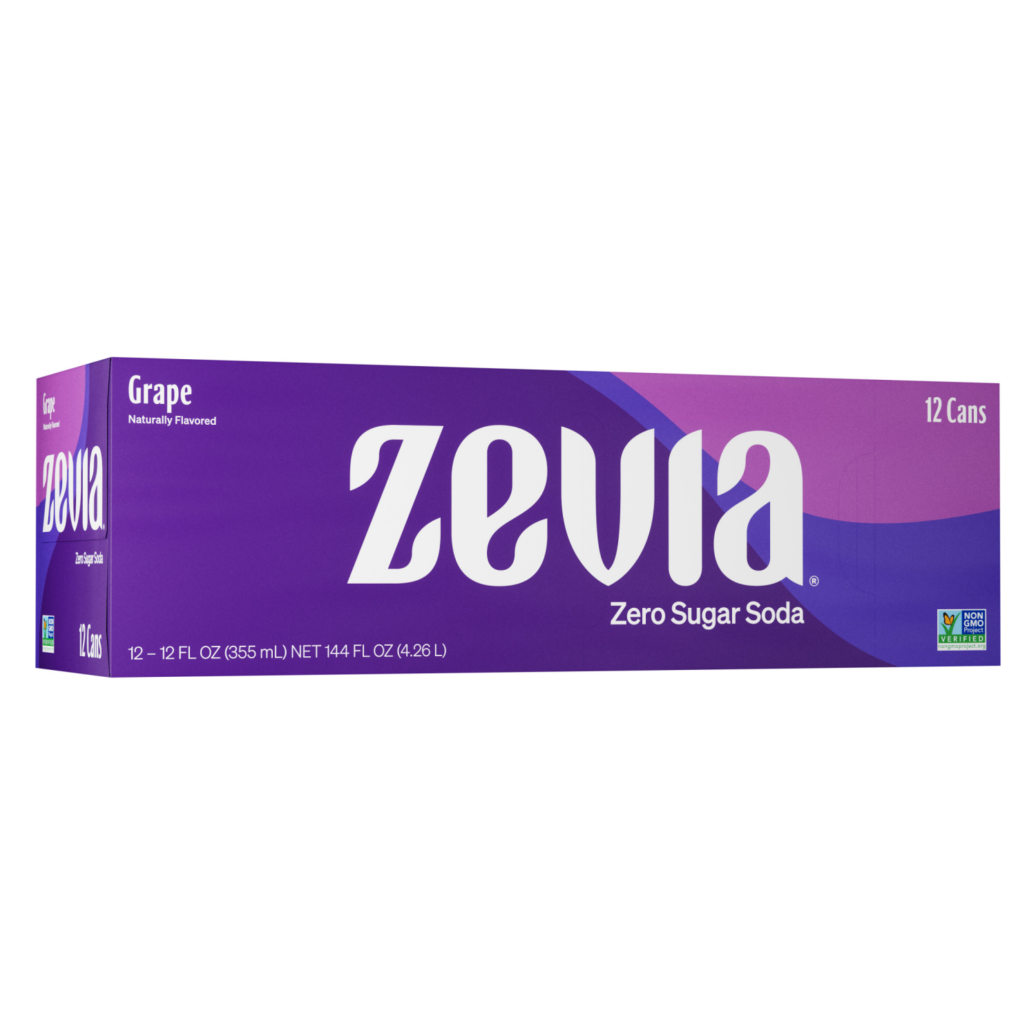 slide 1 of 5, Zevia Zero Calorie Grape Soda - 12 ct; 12 fl oz, 12 ct; 12 fl oz