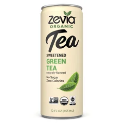 Zevia Organic Sweetened Green Tea - 12 oz