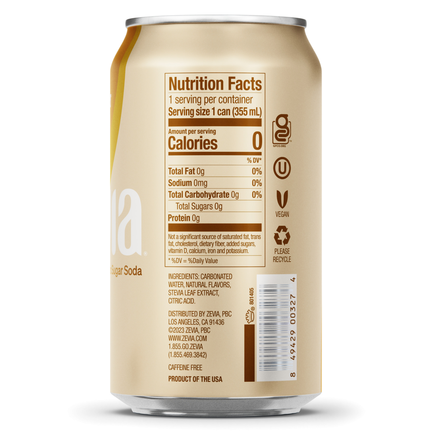 slide 2 of 5, Zevia Zero Sugar Creamy Root Beer Soda 6 - 12 fl oz Cans, 6 ct; 12 oz