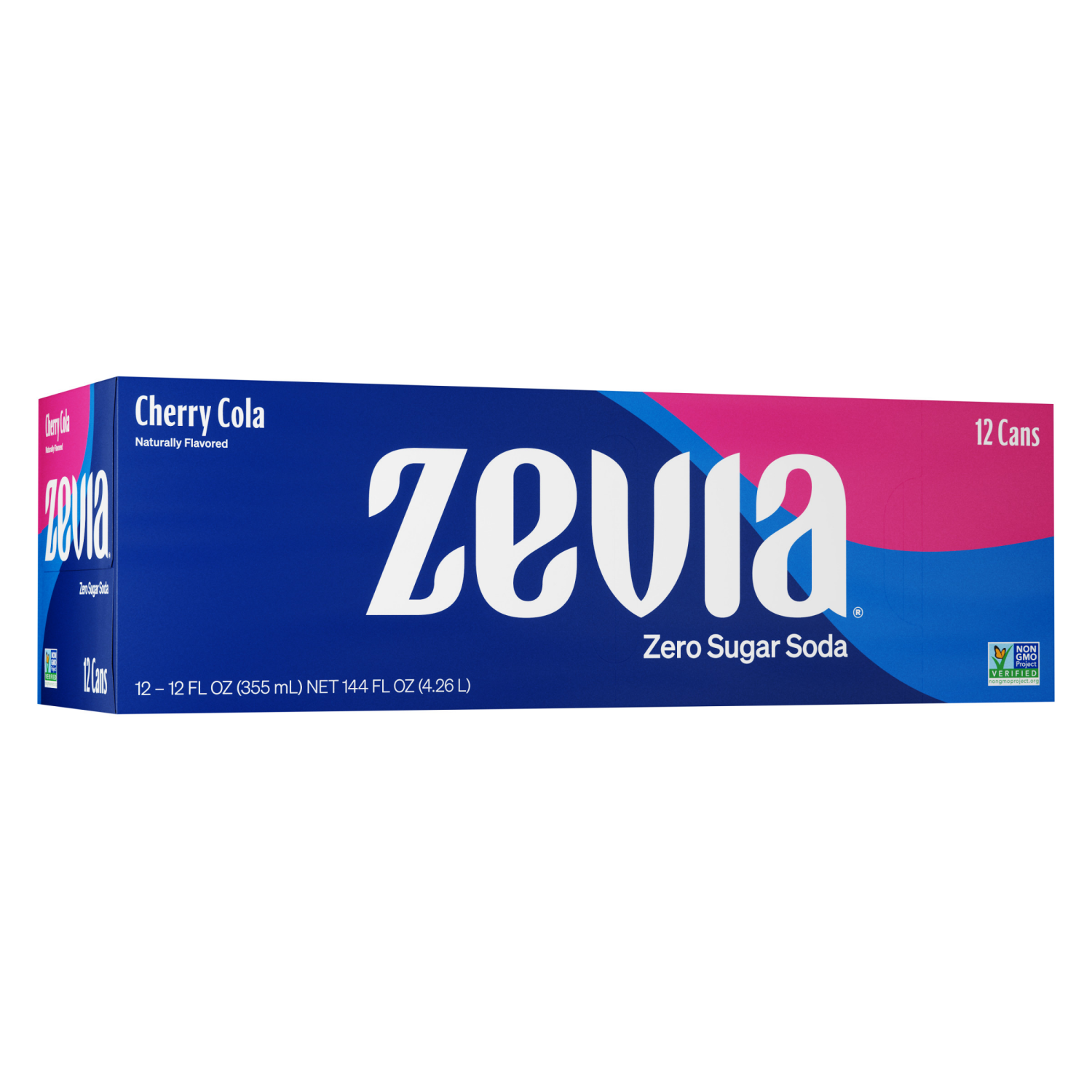 slide 1 of 4, Zevia Zero Sugar Cherry Cola Soda - 12 ct, 12 ct; 12 oz