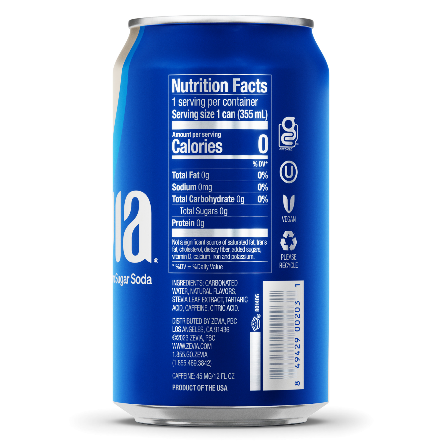 slide 2 of 6, Zevia Vanilla Cola Zero Sugar Soda - 72 fl oz, 6 ct; 12 fl oz