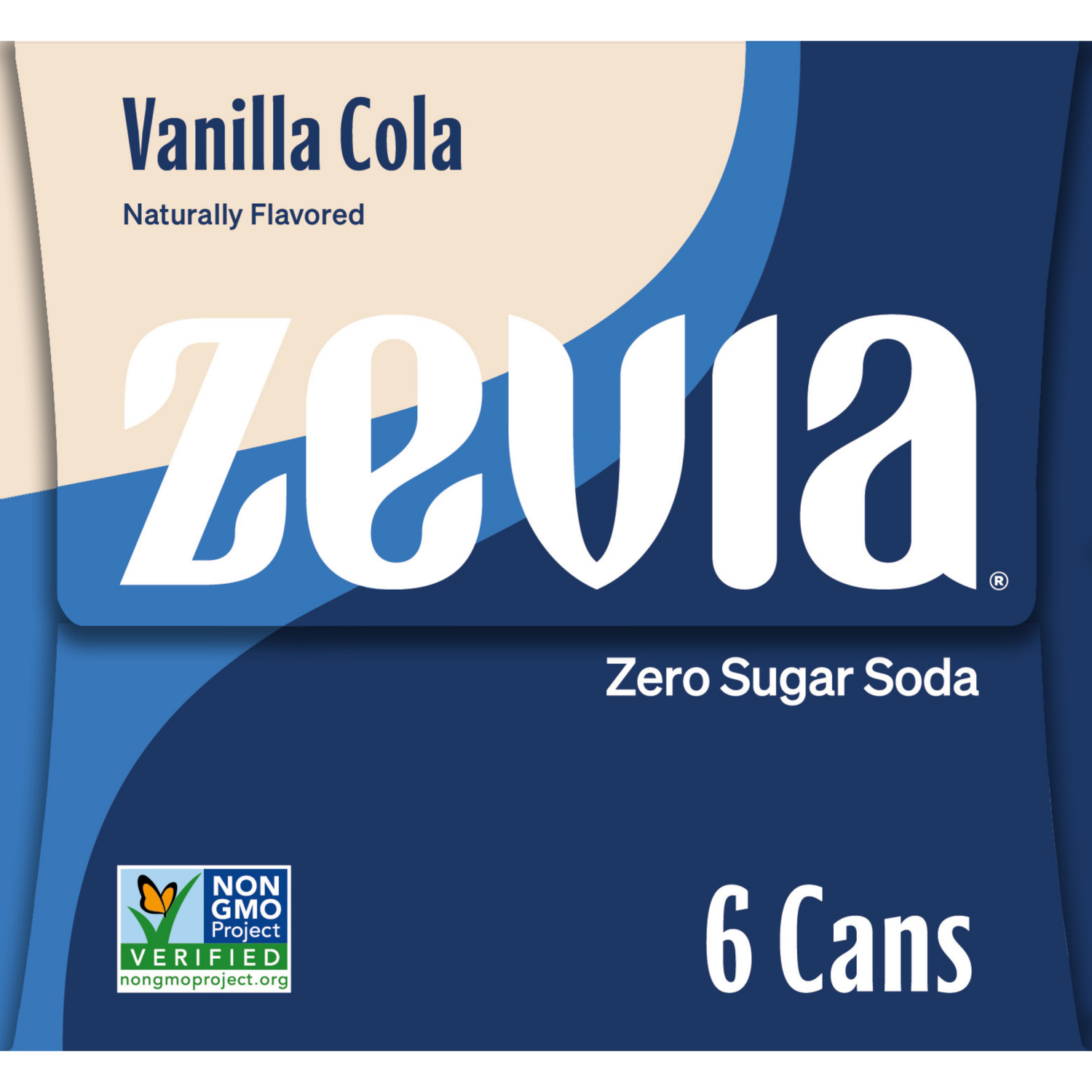 slide 5 of 6, Zevia Vanilla Cola Zero Sugar Soda - 72 fl oz, 6 ct; 12 fl oz