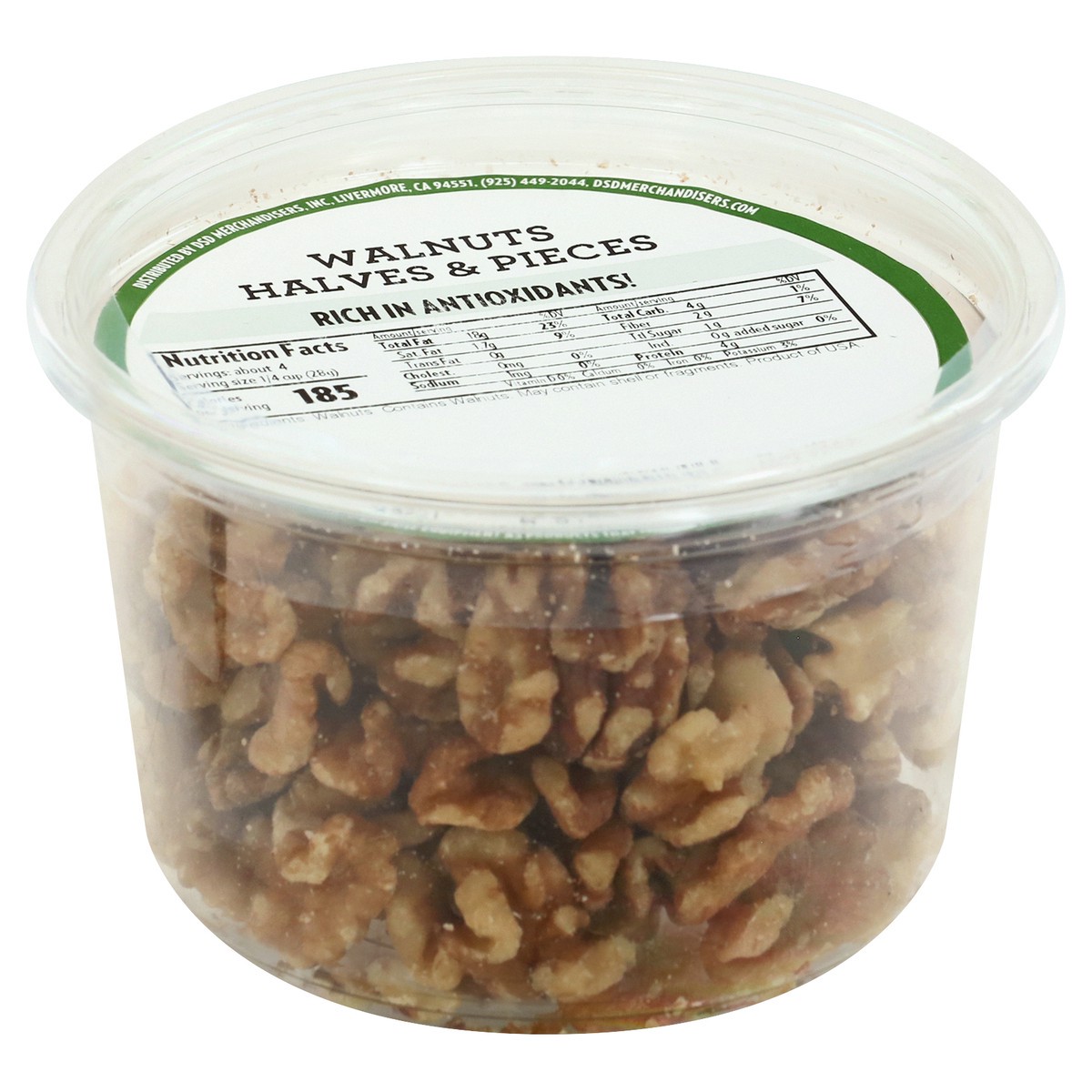 slide 9 of 10, DSD Merchandisers Halves & Pieces Walnuts 7 oz, 7 oz