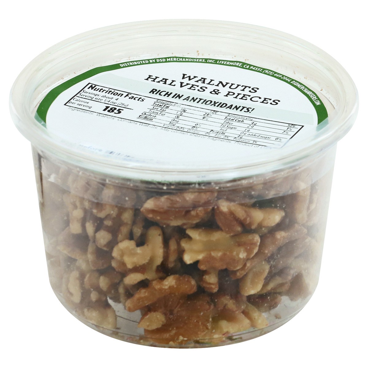 slide 6 of 10, DSD Merchandisers Halves & Pieces Walnuts 7 oz, 7 oz